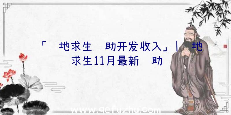 「绝地求生辅助开发收入」|绝地求生11月最新辅助